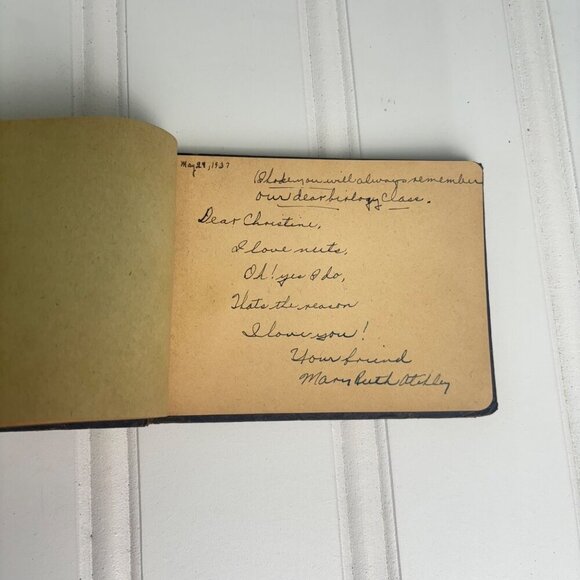 Vintage Signature Book Ephemera 1930s school autographs High School Graduation - Picture 4 of 8